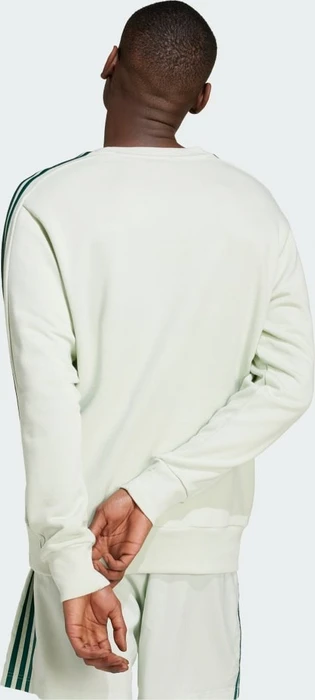 adidas Essentials French Terry 3-Streifen Sweatshirt linen green (Herren)