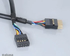 Akasa USB 2.0 Verlängerung intern, 0.4m (EXUSBI-40)