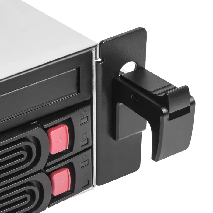 SilverStone RM22-308, Rackmount Storage, schwarz/grau, 2HE, ATX