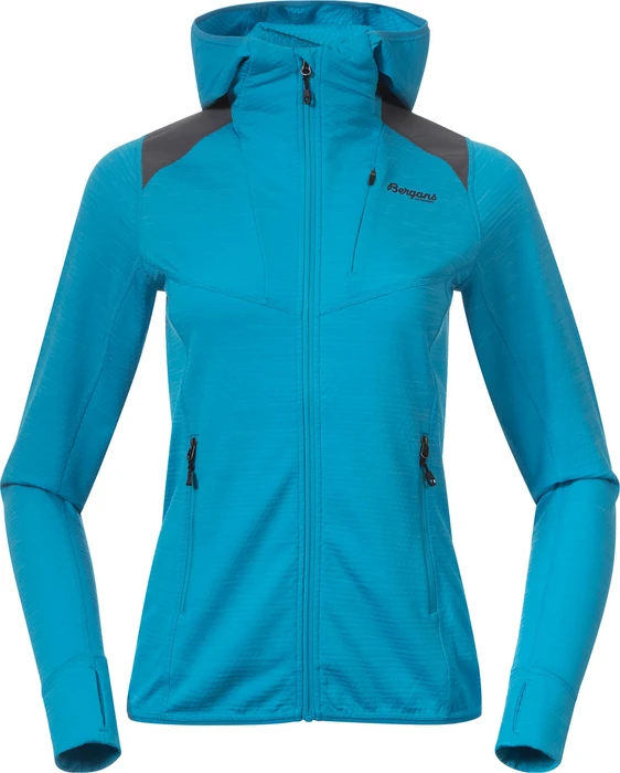 Bergans Rabot Active Mid Hood Funktionsjacke aqua lagoon (Damen)