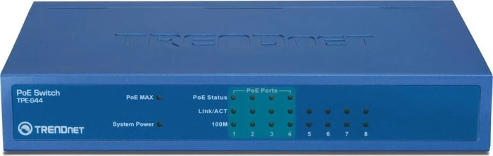 TRENDnet TPE-S Desktop Switch, 8x RJ-45, 30W PoE