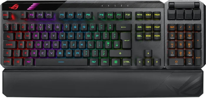 ASUS ROG RX PBT Doubleshot Keycap Set, Kunststoff (PBT), schwarz, 123 Tasten, ISO-UK, ANSI-US