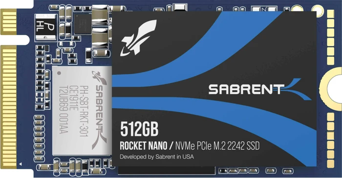 Sabrent Rocket Nano 512GB, M.2 2242 / M-Key / PCIe 3.1 x4