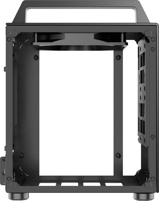 Jonsbo T8, schwarz, Glasfenster, Mini-ITX