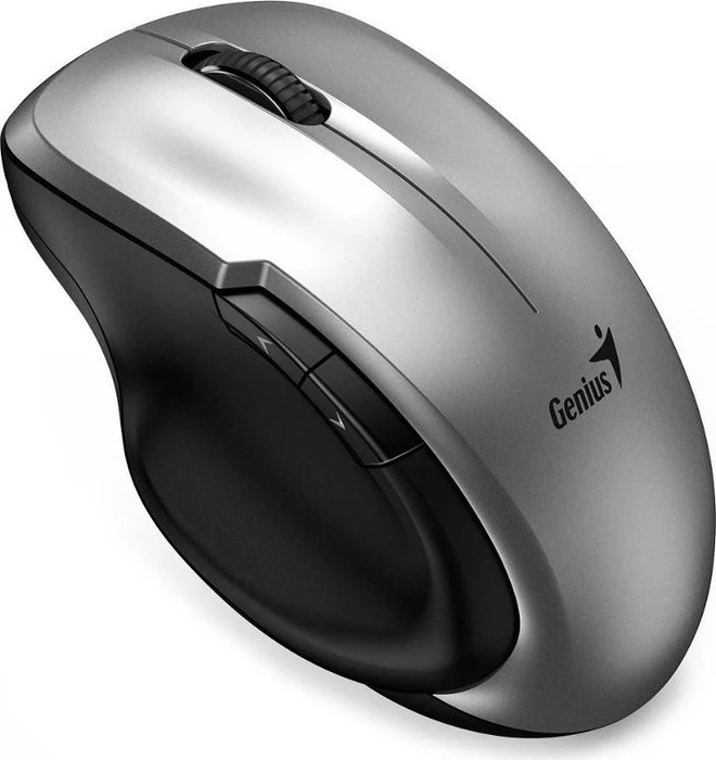 Genius Ergo 8200S Wireless Silent Mouse silber/schwarz, USB