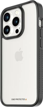 PanzerGlass Clear Case D3O Black Edition für Apple iPhone 15 Pro transparent/schwarz