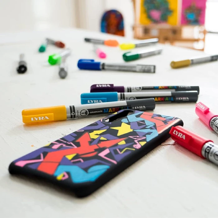 Lyra Graduate Mark All Permanentmarker 2mm sortiert, 8er-Set, Etui