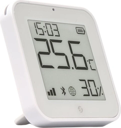 Shelly BLU H&T Display ZB, weiß, Temperatur-/Feuchtigkeitssensor
