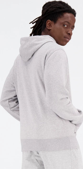 New Balance Essentials Stacked Logo French Terry Hoodie athletic grey (Herren)