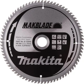 Makita Makblade Kreissägeblatt 80Z, 260x2.3x30mm, 1 Stück