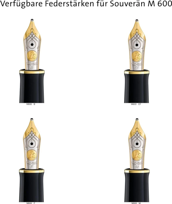 Pelikan Souverän M600 schwarz/grün, rechte Hand, mittel, Geschenkbox