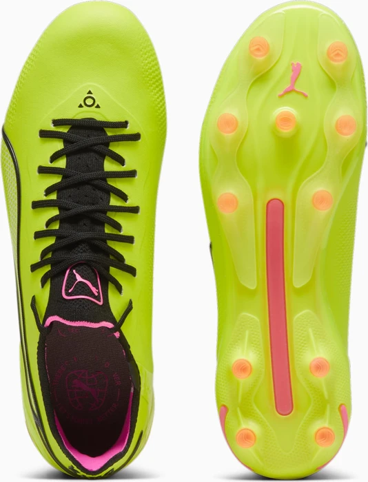 Puma King Ultimate FG/AG electric lime/puma black/poison pink (Damen)