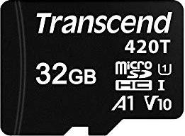 Transcend 420T R95/W25 32GB, UHS-I U1, A1, Class 10