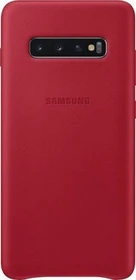Samsung Leather Cover für Galaxy S10+ rot