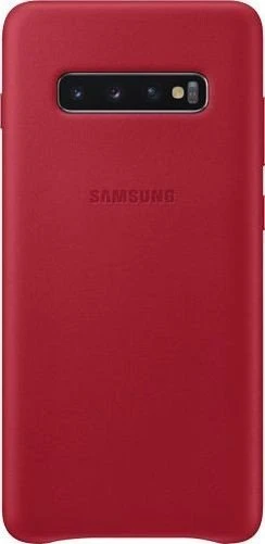 Samsung Leather Cover für Galaxy S10+ rot