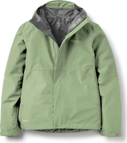 Rab Downpour Funktionsjacke dark fig green (Damen)