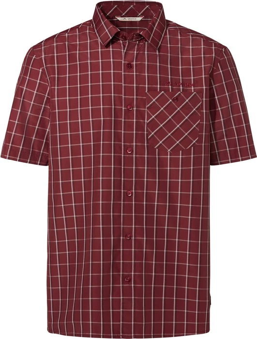 Vaude Albsteig III Hemd kurzarm carmine uni (Herren)