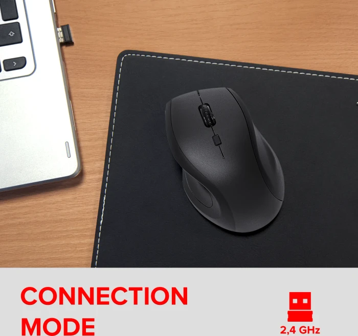Speedlink Snappy Rechargeable Silent Wireless Mouse, schwarz, USB