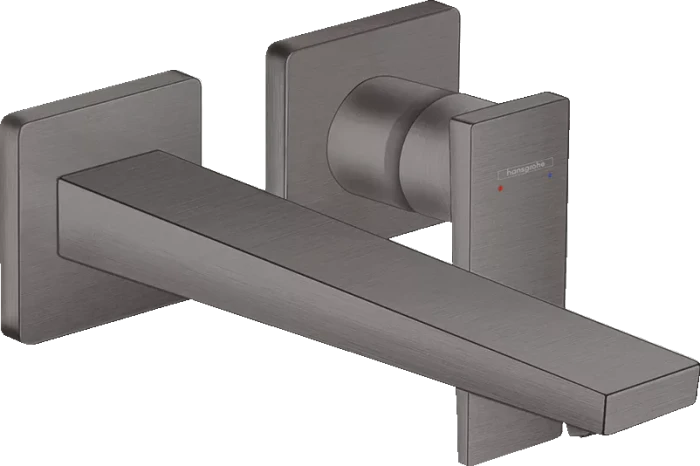Hansgrohe Metropol Unterputz für Wandmontage Select mit Hebelgriff und Auslauf 22.5cm brushed black chrome