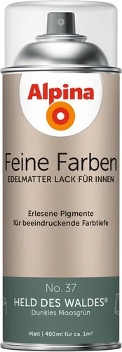 Alpina Farben Feine Farben Sprühlack No. 37 Held des Waldes innen moosgrün edelmatt, 400ml