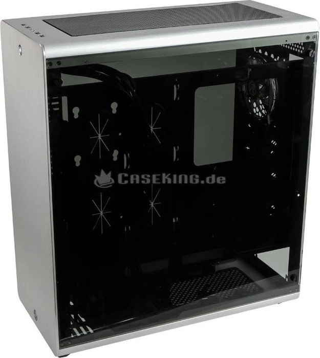 Raijintek Asterion Classic, silber, Glasfenster