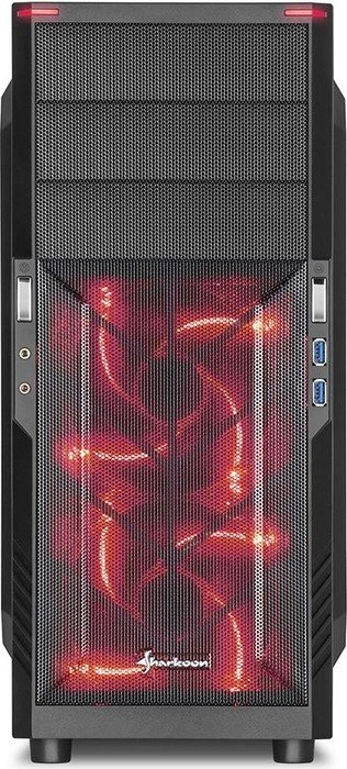 Sharkoon T3-W rot, Acrylfenster