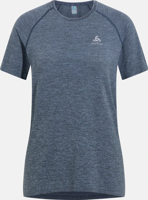 Odlo Essentials Seamless Funktionsshirt kurzarm india ink melange (Damen)