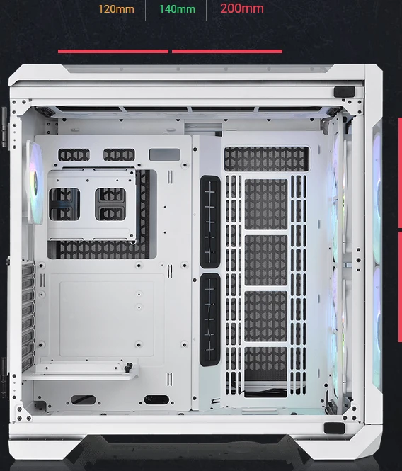Thermaltake View 51 TG Snow ARGB Edition, weiß, Glasfenster