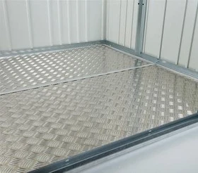 Biohort Alu-Bodenplatte 141.5x69.5cm für Gerätehaus Europa 1