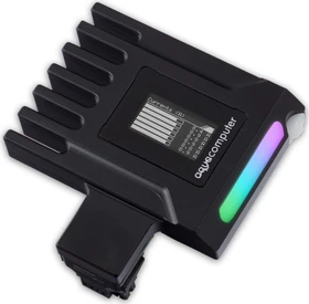Aqua Computer AMPINEL 12V-2x6, Aktives Power-Management für Grafikkarten, Adapter zur Überwachung von Temperatur/Leistung, 180°, Sense-Pins an der Unterseite