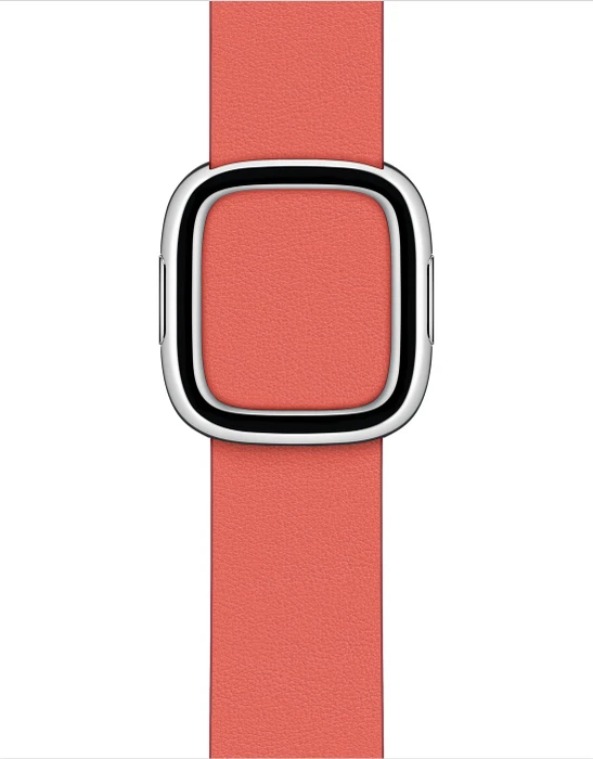 Apple modernes Lederarmband Medium für Apple Watch 40mm zitruspink