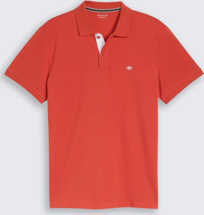 Tom Tailor Piqué Poloshirt kurzarm chili orange (Herren)