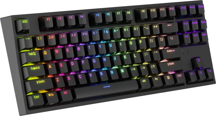 Genesis Thor 404 TKL, schwarz, LEDs RGB, hot-swap, Gateron Pro YELLOW, USB, DE