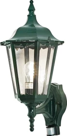 Konstsmide Firenze 22cm Sensor Wandleuchte stehend grün