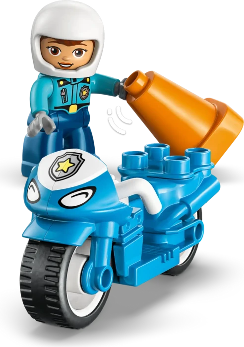LEGO DUPLO - Blaues Polizeimotorrad