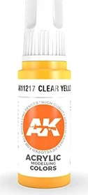 AK-Interactive 3rd Gen Acrylic Colors Acrylic Modelling Colors clear yellow, 17ml