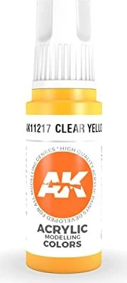 AK-Interactive 3rd Gen Acrylic Colors Acrylic Modelling Colors clear yellow, 17ml