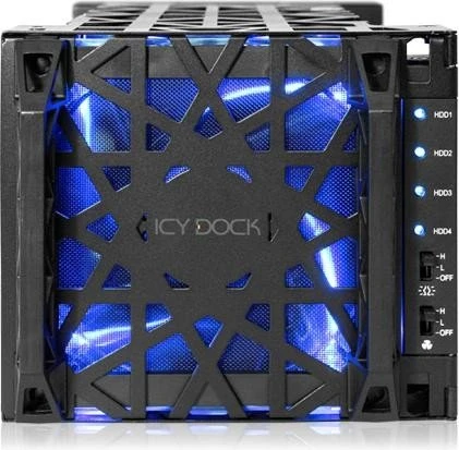 Icy Dock MB174U3S-4SB Black Vortex