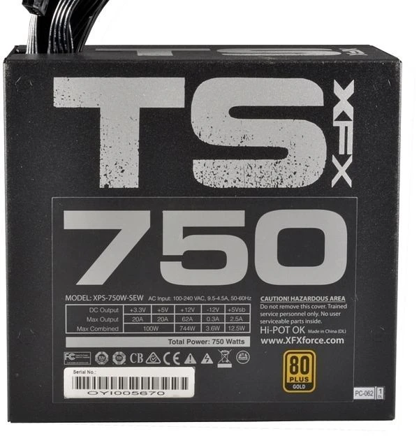 XFX TS Gold Series 750W, ATX 2.31