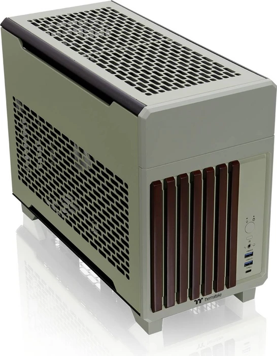 Thermaltake TR100 WS Matcha Green, grün/braun, Mini-ITX