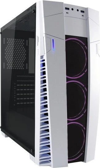 LC-Power Gaming 992W Solar Flare weiß, Acrylfenster