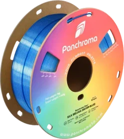 Polymaker Panchroma Dual Silk PLA, Beluga (Silver-Blue), Spule, 1.75mm, 1.00kg