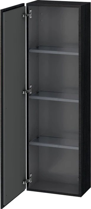 Duravit L-Cube Halbhochschrank 400 x 243 x 1320 mm eiche schwarz matt