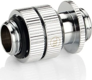 Bitspower Touchaqua Link Adapter Female G1/4", 16-22mm verstellbar, Glorious Silver, 2er-Pack