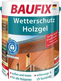 Baufix Wetterschutz Holzgel graphitgrau, 5l