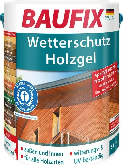Baufix Wetterschutz Holzgel graphitgrau, 5l