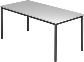Hammerbacher Meeting D-Serie DR16/5/D Konferenztisch 160x80cm grau/schwarz