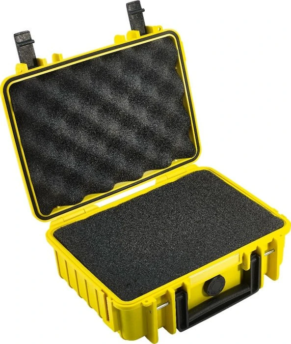 B&W International Outdoor Case Typ 1000 Koffer gelb mit Schaumstoffeinsatz