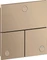 Hansgrohe Axor ShowerSelect ID eckig Kontrollfeld Ventil für 3 Verbraucher brushed red gold Vorschaubild