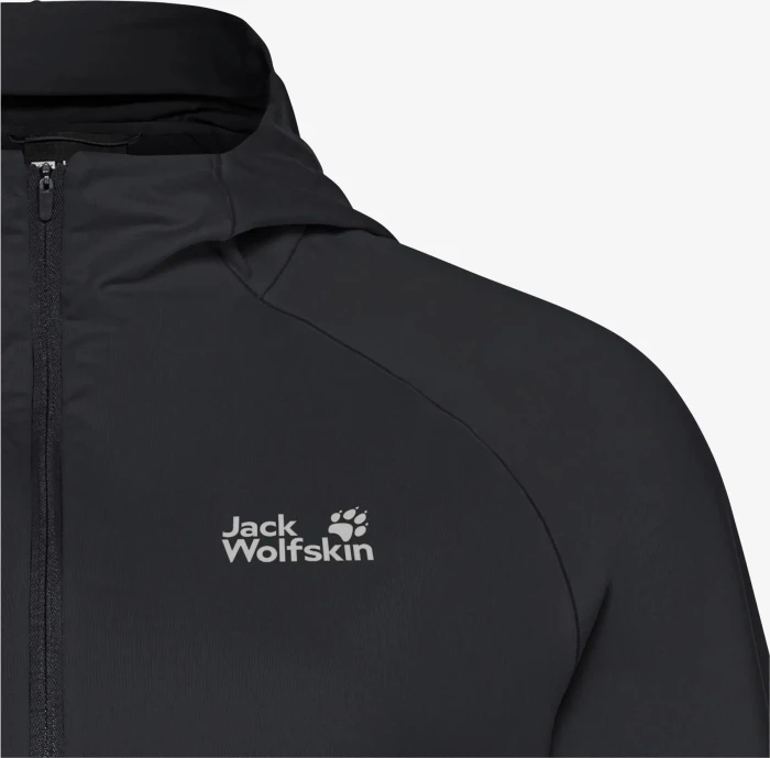 Jack Wolfskin Prelight Trail Hooded Funktionsshirt langarm schwarz (Damen)